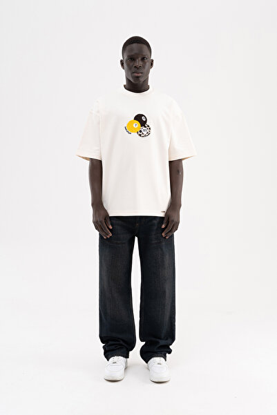 Machinist Ανδρικό μπλουζάκι με κέντημα μπάλας μπιλιάρδου, υπερμεγέθη, οπτικό ...