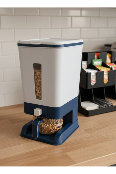 TrentonGCC Kitchen Supplies Grain Storage Container Dispencer with Measuring Cup