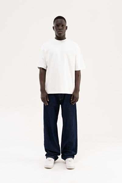 Machinist Ανδρικό μπλουζάκι Basic Oversize σε χρώμα εκρού