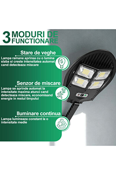 Jortan Ηλιακό Φωτιστικό LED 168 SMD με Τηλεχειριστήριο