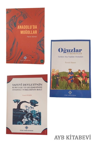 Türk Tarih Kurumu Yayınları Faruk SÜMER set 3 kitap set-Oğuzlar Türkmenler-An...
