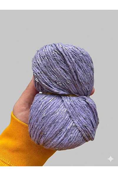 Yüniko's 950 Gram (8-9 Adet) Hem Simli Hem Pullu Pamuk - Yün Çok Yumuşak ve Ç...