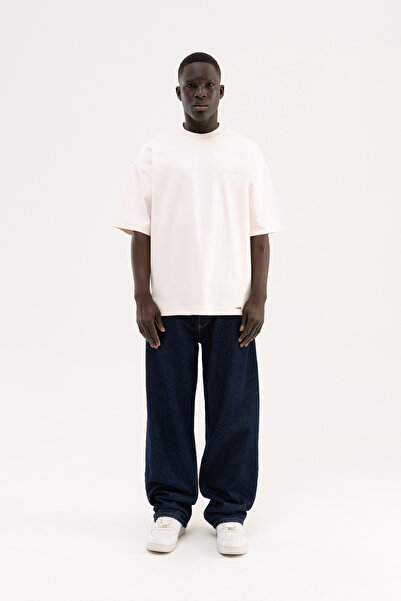 Machinist Ανδρικό μπλουζάκι Basic Oversize σε ανοιχτό ροζ