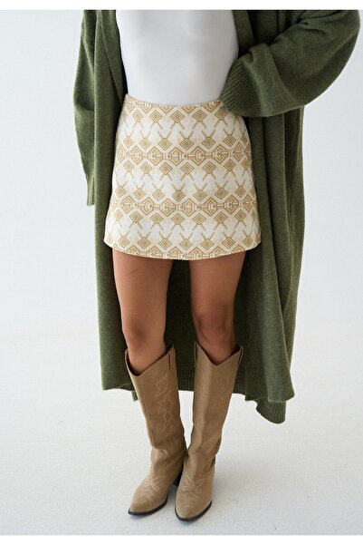 Paydey Φούστα σορτς με φυσικό σχέδιο