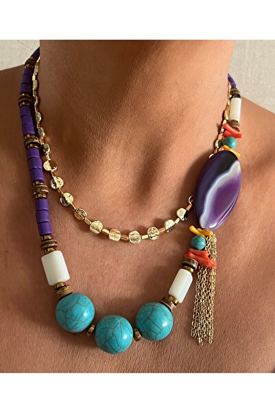 tones official Design Natural Ametrine-Pearl-Coral-Hematite-Turquoise-Iranian...