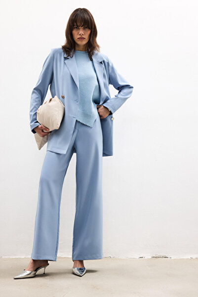 Touché Privé Wide leg crepe pants