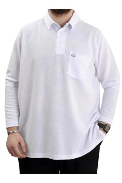 cusseli Ανδρικό φούτερ μεγάλου μεγέθους με λαιμόκοψη πόλο και μακρύ μανίκι WA...