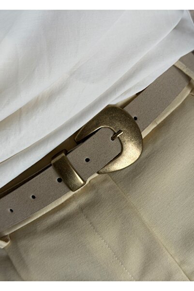 KİLİGİSTANBUL БРЕН КОЛАН С ЕФЕКТ НА ВЕЛУР В ЦВЯТ КАМЪК 100 СМ