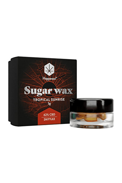 Happease Sugar Wax 'HAPPEASE' with CBD 62% + Terpenes | Zkittlez - 1gr.