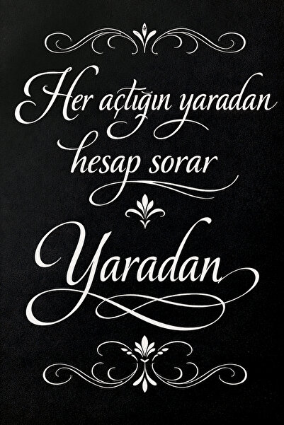 Hayal Poster Her Açtığın Yaradan Retro Ahşap Poster 20x30