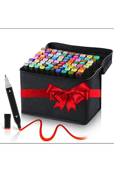 TechGS Double Marker Set, Professional Markers, With Alcohol-Based Ink, 40 CO...