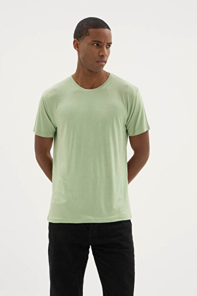 KLY Tricou pentru bărbați cu gât crew-neck din noua colecție