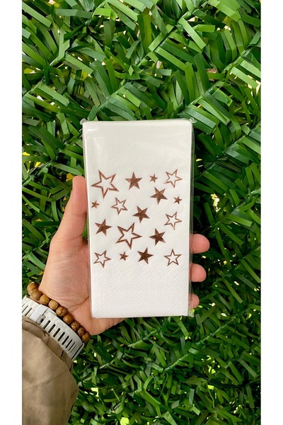 MFM Yıldız Rose Napkin Gilded 12 Pieces