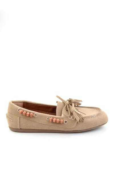 Bambi Bej Kadın Loafer Ayakkabı K01936070072