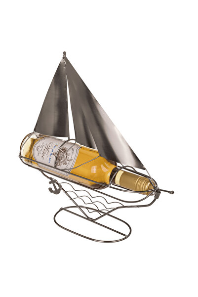 Out of The Blue KG Suport metalic decorativ pentru sticle de vin, cu design d...