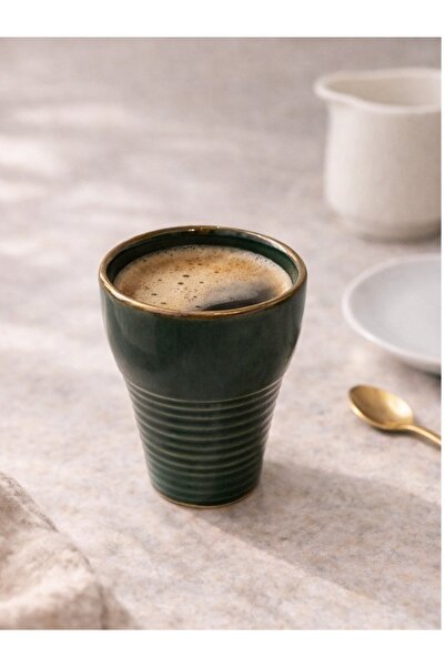 M'art Home Artistic Handleless Green Mug - Mug