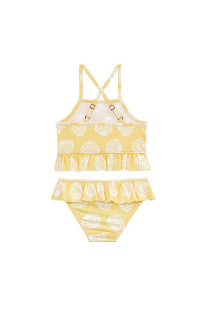 SAND MOTHER Girls' Ruffle Bikini Set with Uv Protection