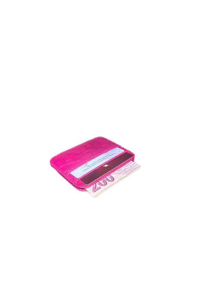 SÜNELA Crocodile Patterned Card Holder for Those Who Think Carefully