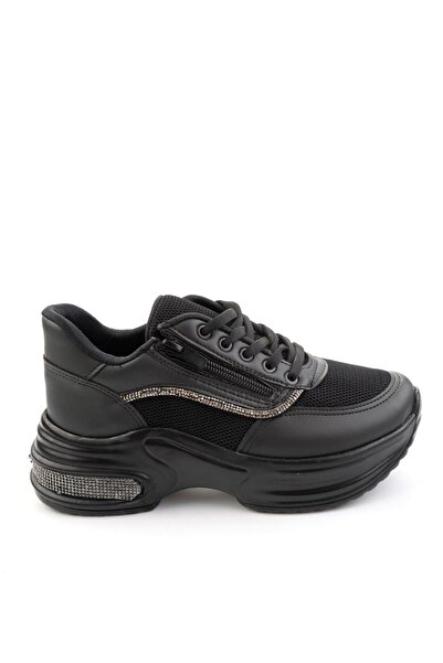 Bambi Siyah Kadın Sneaker K01709151109