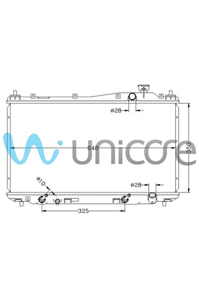 UNİCORE SU RADYATÖRÜ HONDA CIVIC 1.4, 1.6 16V VTEC 2001+ OTOMATİK AC+ / 19010...