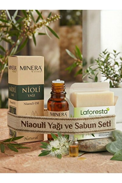 MİNERA VİTAL Nioli Yağı 20 ml (Niaouli Oil) Damlalıklı Cam Şişe + Laforesta N...