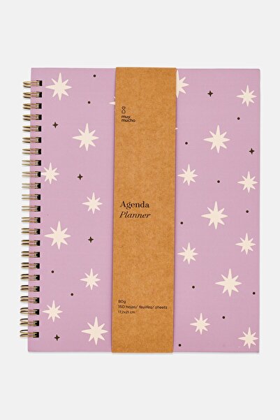 Muy Mucho دفتر ملاحظات حلزوني متعدد الألوان، مخطط للاستخدام اليومي