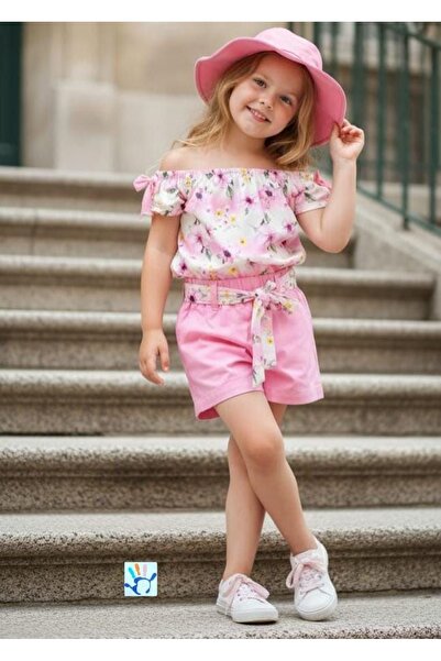 Ay-Giyim طقم بناتي لطيف مع قبعة