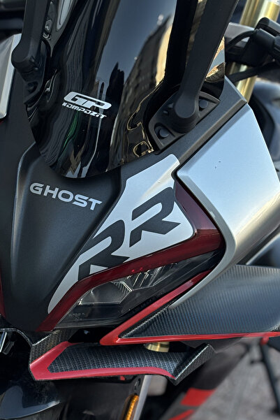Banxtre CFMOTO 450SR için RR Yazılı Kafa Detay Sticker (Tam Uyumlu Tek Parça)