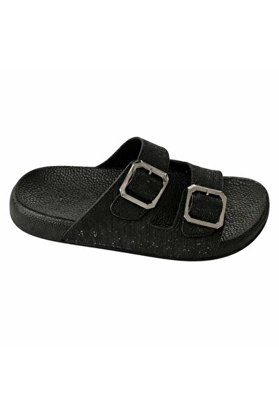 Nihomall20 Сребристи дамски чехли с двойна катарама и ортопедична подметка