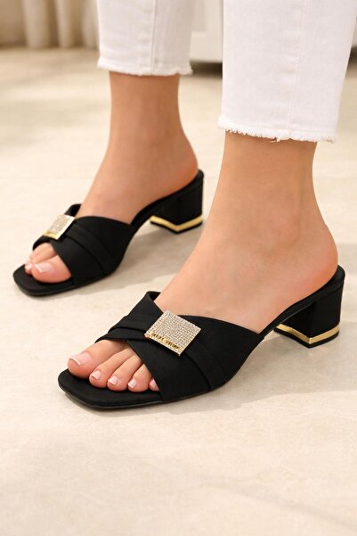 TRENDYSHOSE 07005 نعال نسائية مريحة بكعب سميك لفساتين السهرة