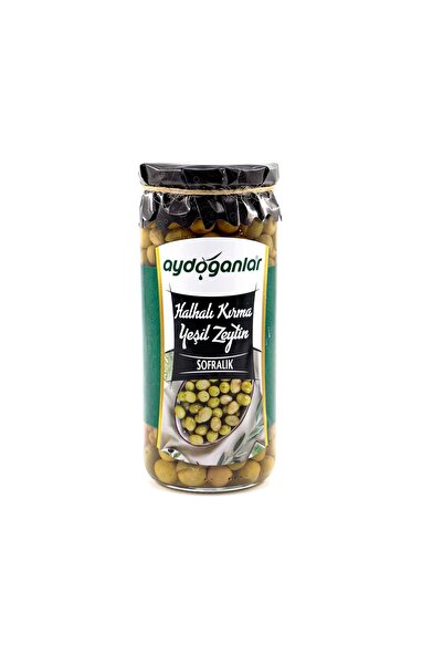 Aydoğanlar Halhalı Yeşil Kırma Zeytin Minik 300 Gr (Yeni Sezon Acı)