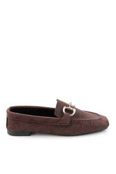 Bambi Kahve Kadın Loafer Ayakkabı K01360060072
