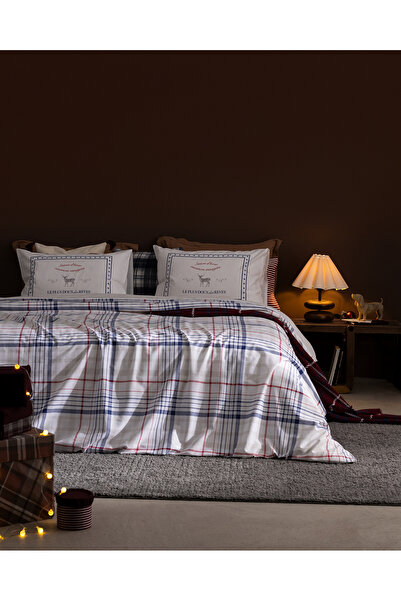 Madame Coco Philippe Double 100% Cotton Ranforce Printed Sheet and Duvet Cove...