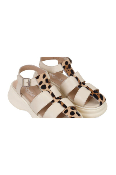 ANNASIA SHOES Sandale JULIA - Piele Bej