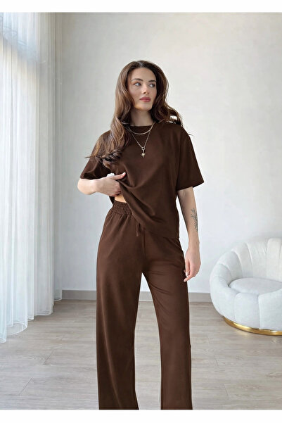 BayBayan Short Shabby Basic Combed Bottom Top Set