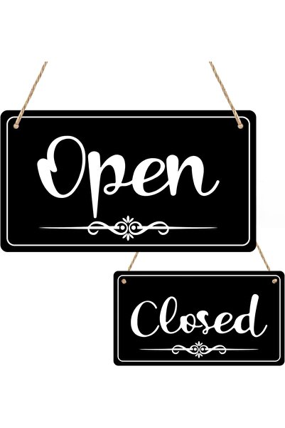 Al Raied ARS® Open Signs for Business Double Sided Open Closed Business Hours...