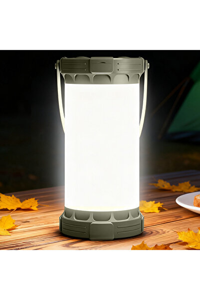 Glocusent 135 LED Şarjlı Kamp Feneri - 200 Saat Pil - 3 Renk 5 Parlaklık Sevi...