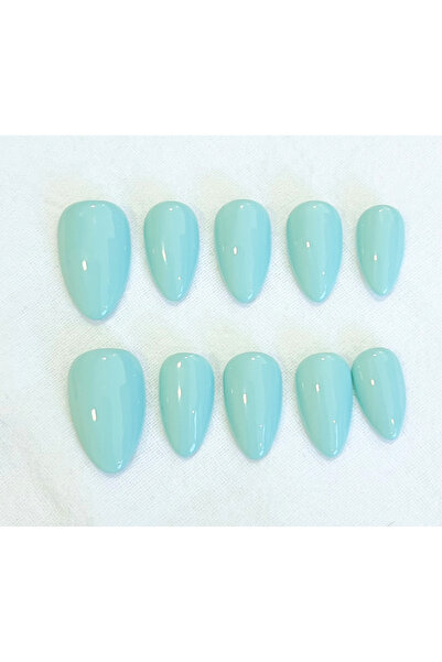 Nailvana (Μεσαία) Χειροποίητα Καλοκαιρινά Νύχια με Ακουα Λάμψη "