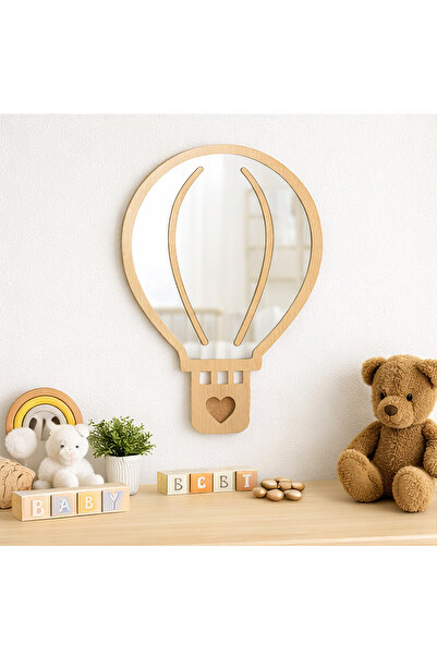 HippoDeco Sevimli Uçan Balon Pleksi Aynalı MDF Duvar Dekoru – Bebek & Çocuk O...