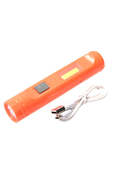 Lawazim Rechargeable LED Flashlight - Dual Light Torch with Front LED & Side ...