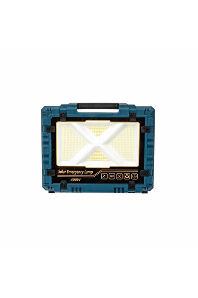 FOXMAG24 Προβολέας LED με ηλιακή και USB φόρτιση, ενσωματωμένο και αποσπώμενο...