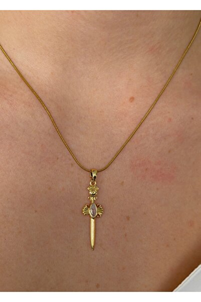 KİLİGİSTANBUL ÇELİK GOLD RENK KOLYE 45 CM (+5 cm uzatma)