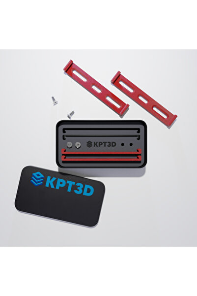 KPT3D Invisible License Plate Holder Red