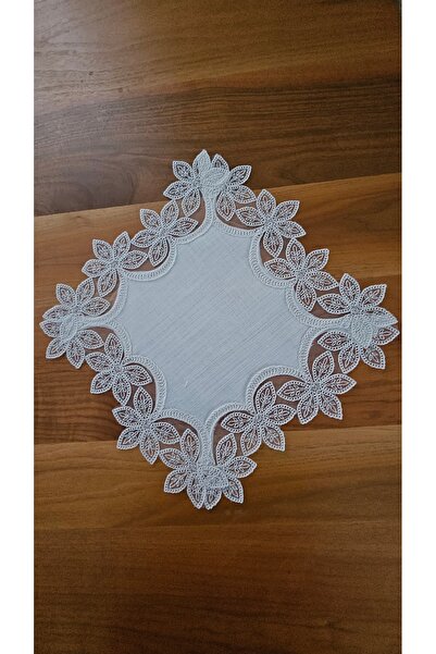 ZESA HOME Luxury Zigon Coffee Table Cover with French Lace