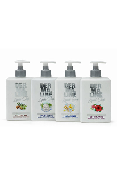 Dermaline Derma Line Liquid Soap Set – Delicate Care for Sensitive Skin (4 va...