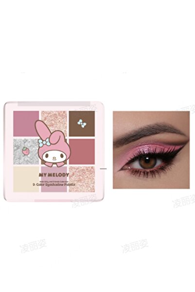 SANRIO My Melody Lisanslı 9 Renkli Far Paleti ( 01 Pembe Tonları)