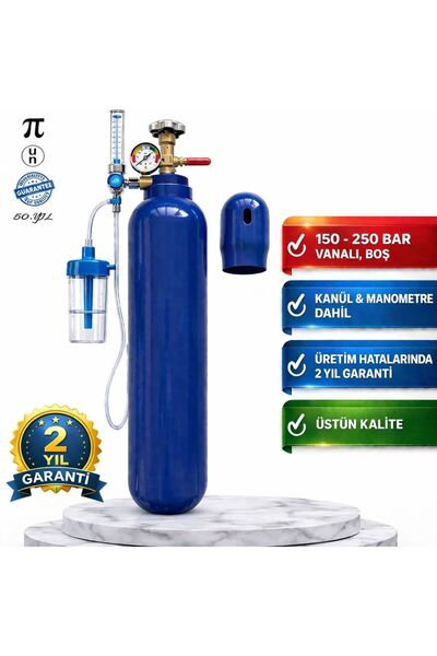 Millenmax Oksijen Seti - Manometre , Regülatör , Kanül Hortumu