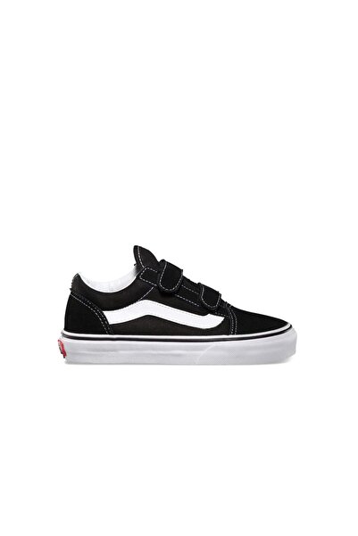 Vans OLD SKOOL V ΠΑΠΟΥΤΣΙΑ ΠΑΙΔΙΚΑ ΜΑΥΡΟ/ΓΝΗΣΙΟ ΛΕΥΚΟ 30.5