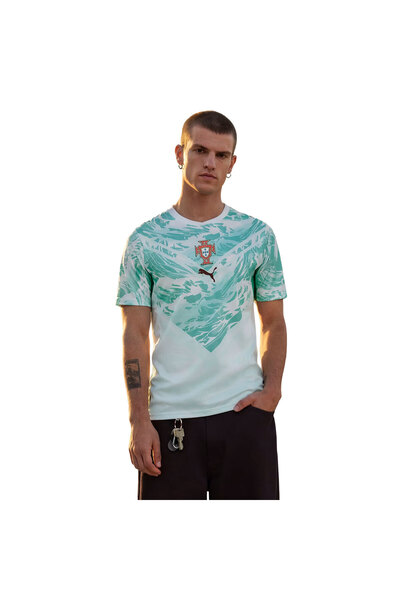 Puma Portekiz 2026 Dış Saha Erkek Beyaz Futbol Forma 78328802