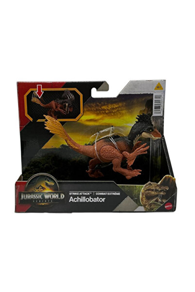 mattel Jurassic World Rebirth Achillobator Trike Attack Dinosaur Action Figure